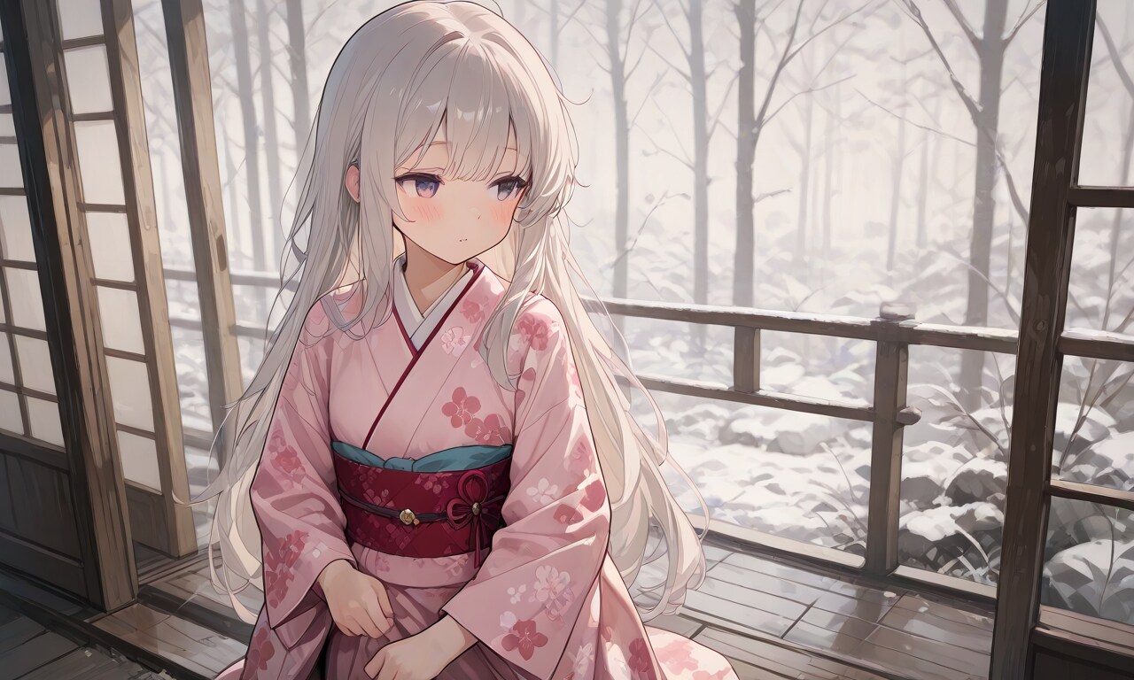 着物の少女