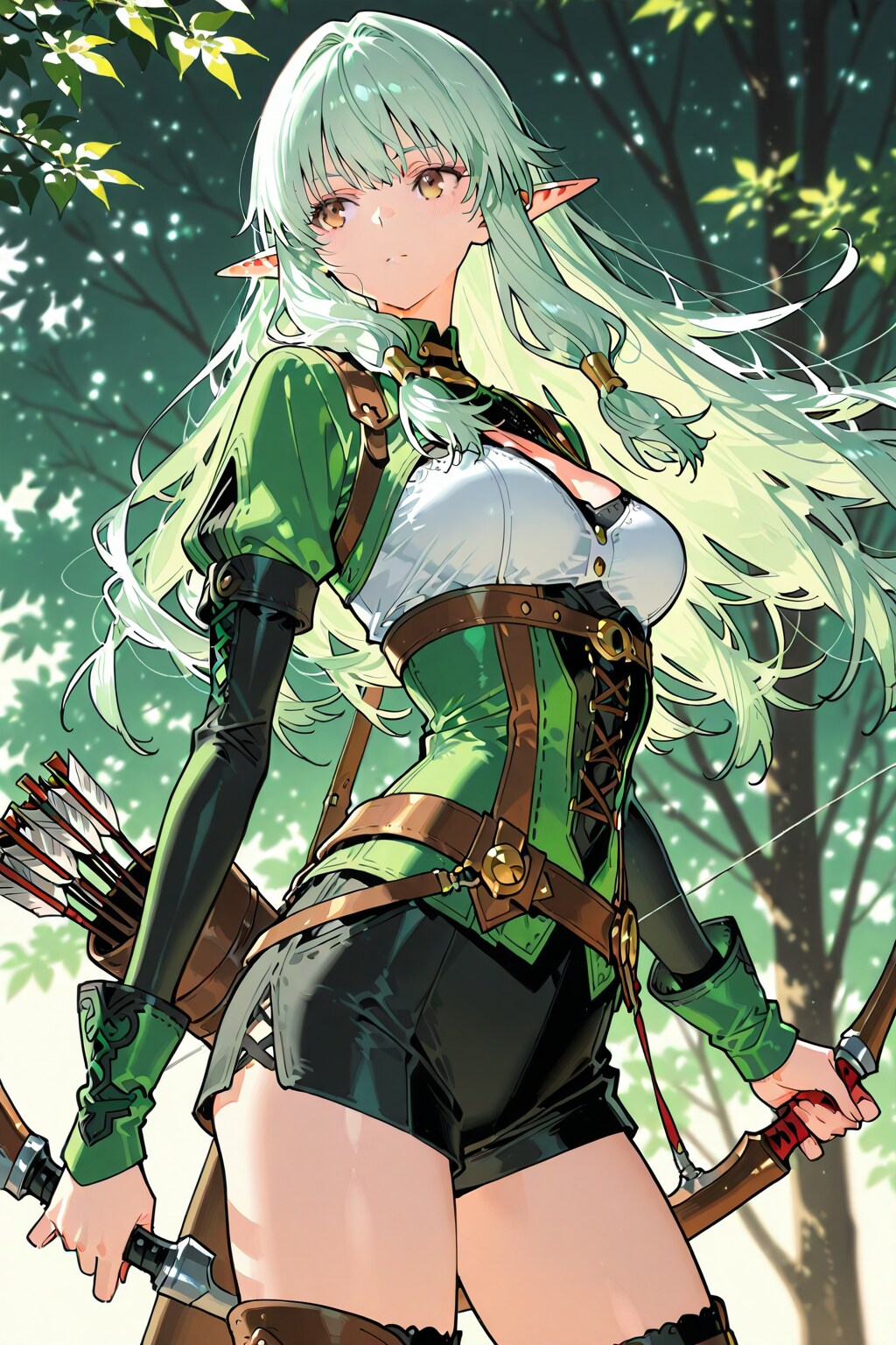 美少女エルフアーチャー | の人気AIイラスト・グラビア