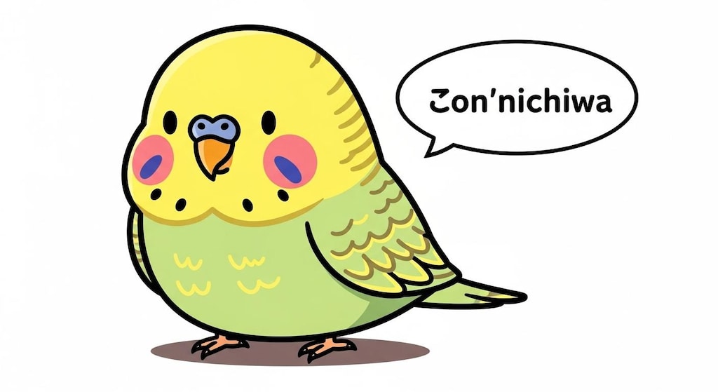 やっぱりこんにちはが言えないWhiskインコ