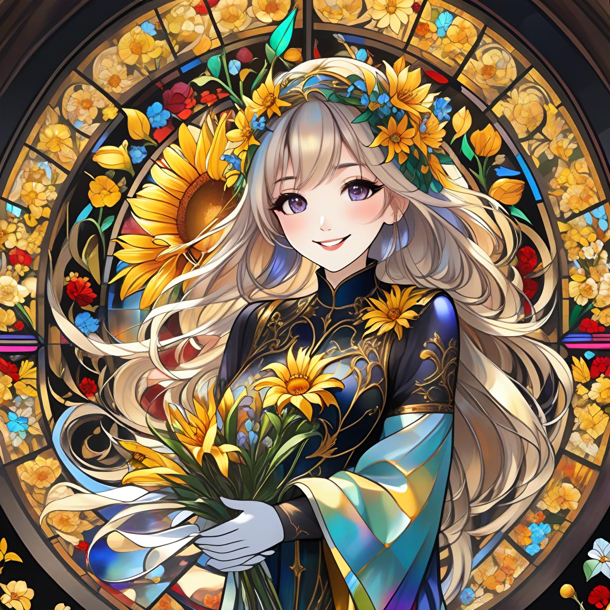 💓ヒマワリと万華鏡