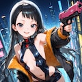 [12枚] サイバー系ゲーム衣装×銃 6枚目
