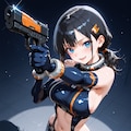[12枚] サイバー系ゲーム衣装×銃 11枚目