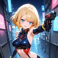 [12枚] サイバー系ゲーム衣装×銃 7枚目