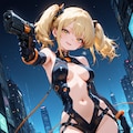 [12枚] サイバー系ゲーム衣装×銃 9枚目