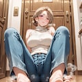 人妻お姉さん　ジーンズ4 3枚目