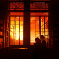 夕焼けの図書館 3枚目