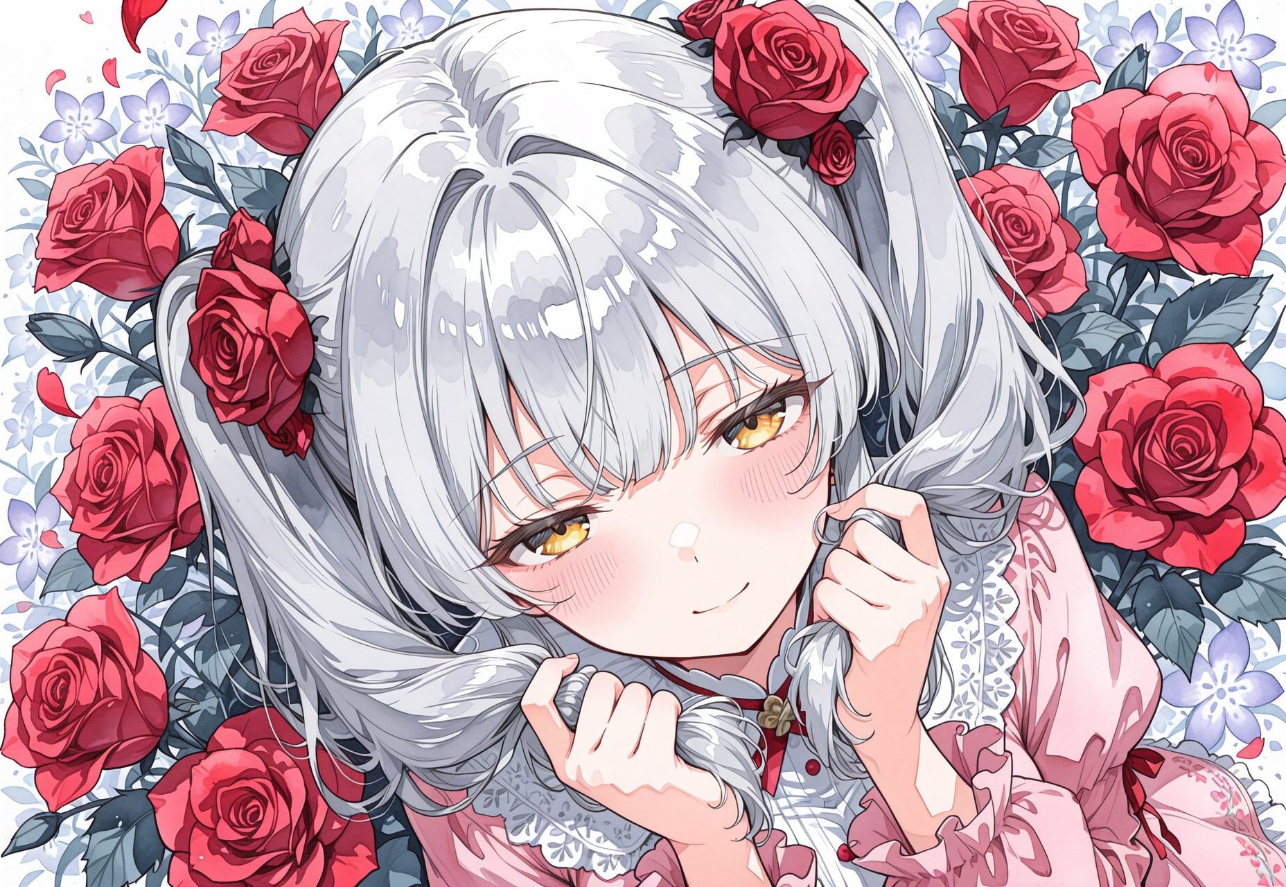 看板娘　flowers | の人気AIイラスト・グラビア