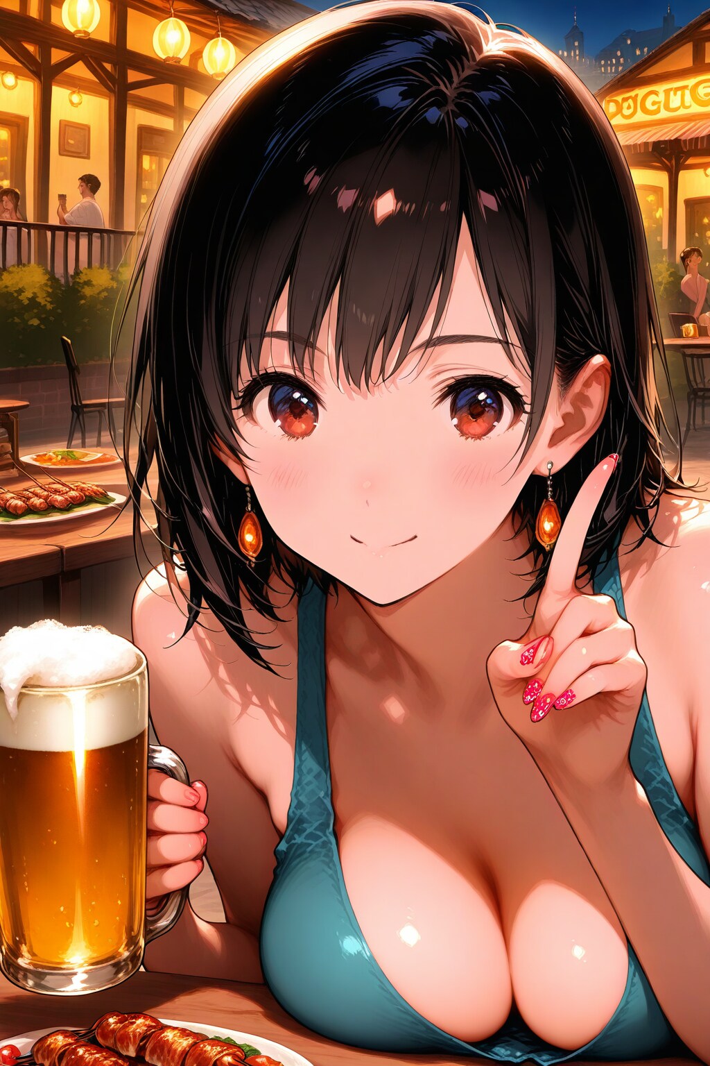 酒好き20代お姉さんとビアガーデン🍺