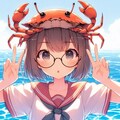 カニ少女 3枚目