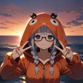 カニ少女 2枚目