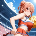 おしっこお漏らしチャレンジ【結ヶ〇結衣】(チアガール) 2枚目