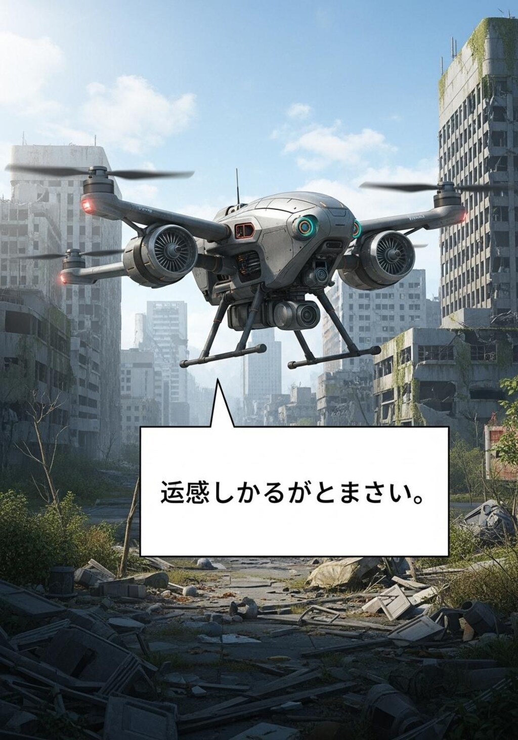 今日は終末世界でドローンを喋らせてみた