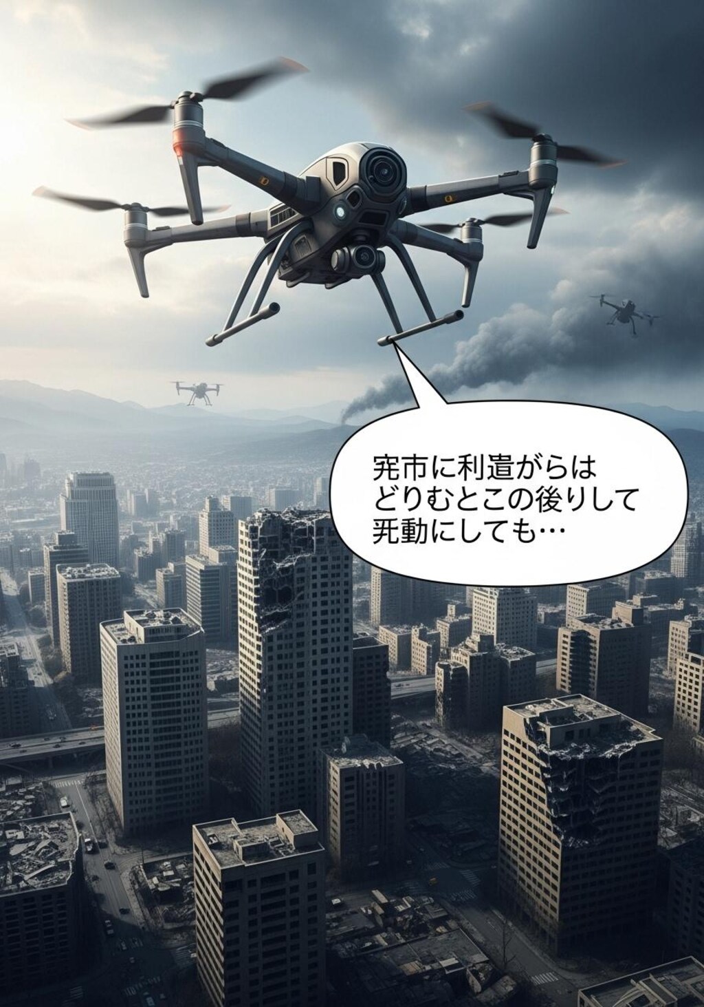 今日は終末世界でドローンを喋らせてみた