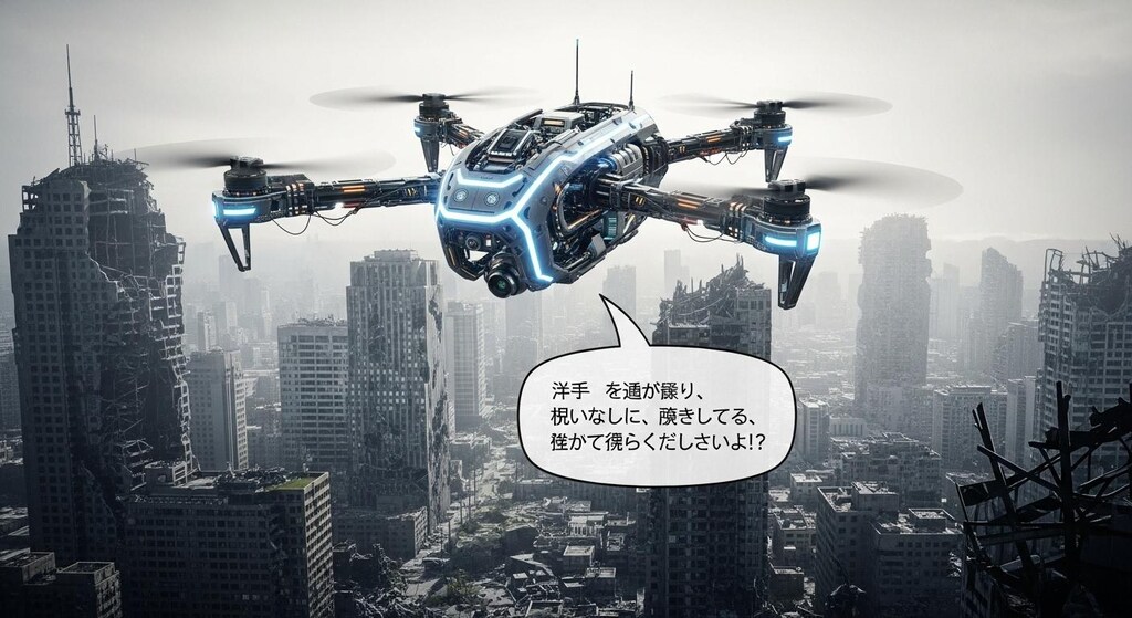 今日は終末世界でドローンを喋らせてみた
