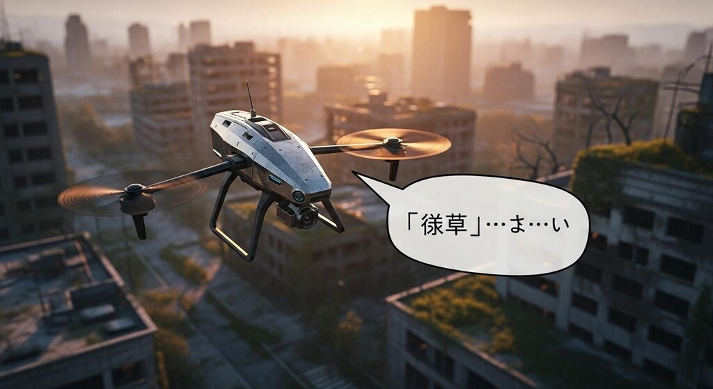 今日は終末世界でドローンを喋らせてみた
