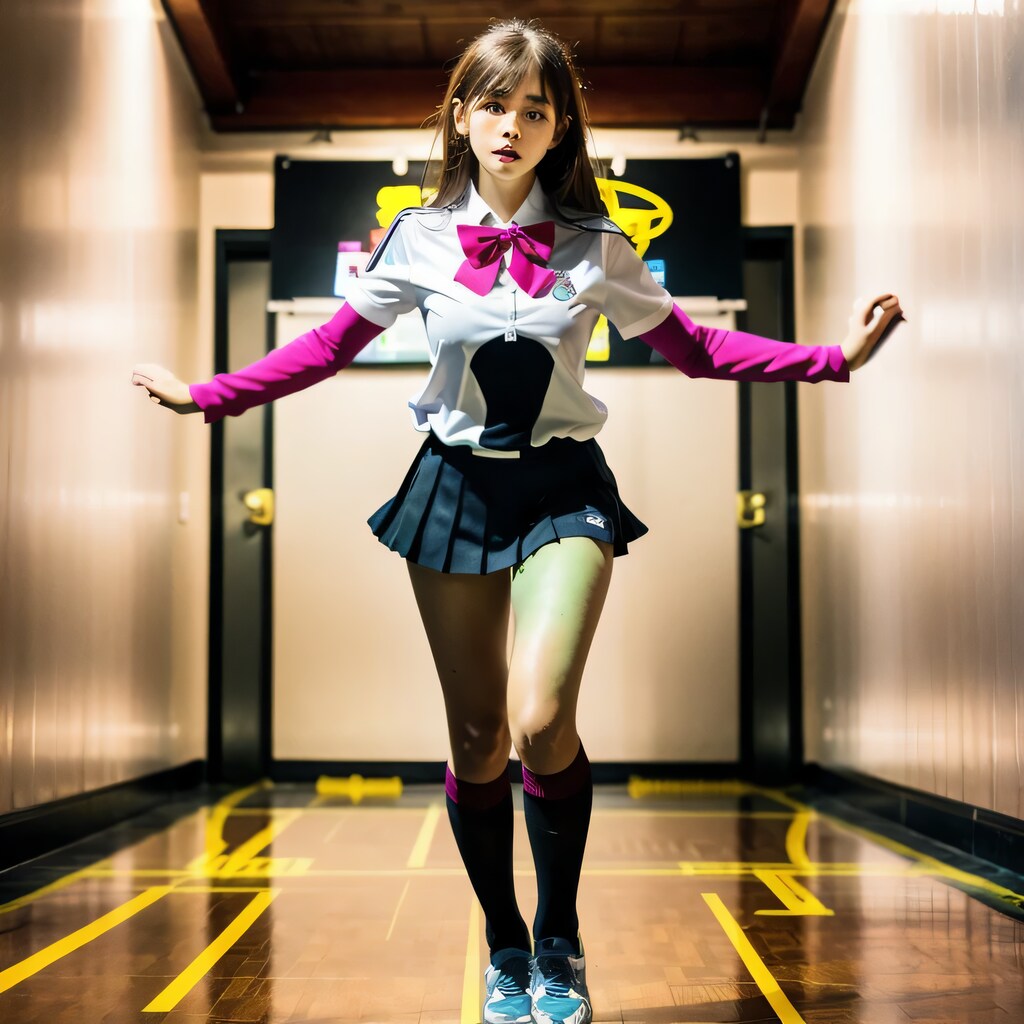 黒髪ロングでセーラー服の美女２５