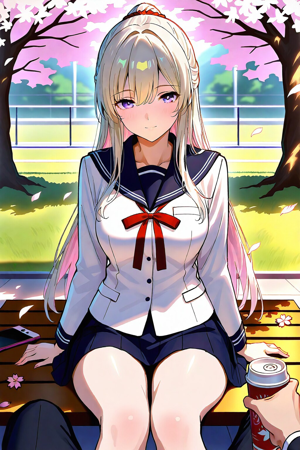 (850HQ)銀髪ちゃんセーラー服