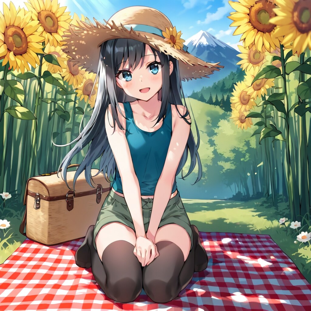 ピクニック　夏 | の人気AIイラスト・グラビア