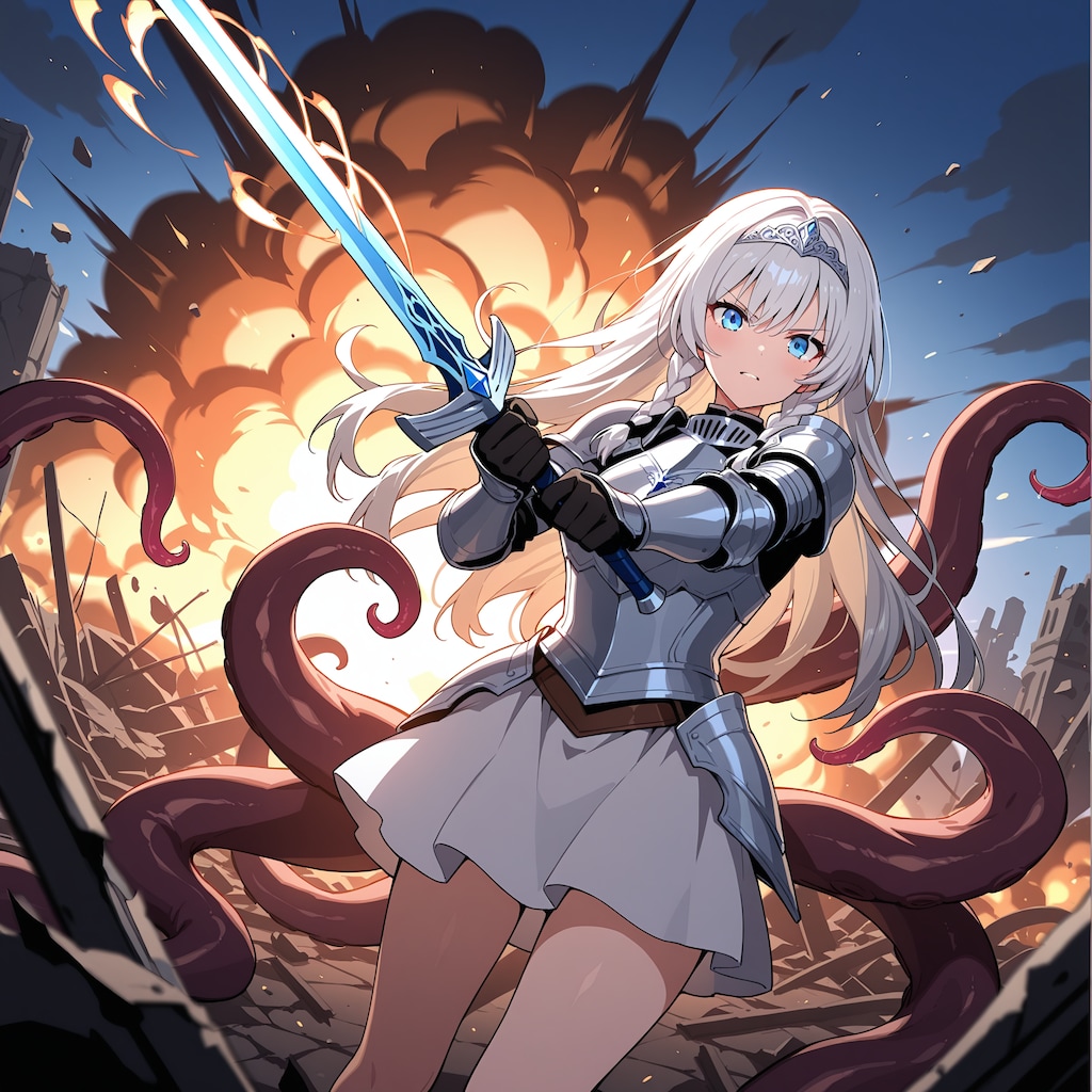 vs触手モンスター（勝利）