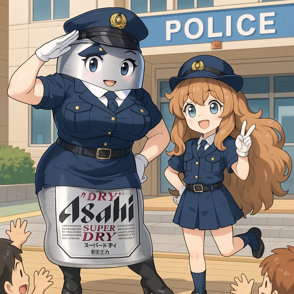 グラマラス婦警さんと小さな女の子の婦警さん | の人気AIイラスト・グラビア