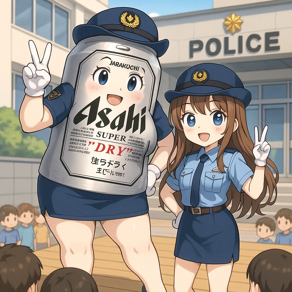 グラマラス婦警さんと小さな女の子の婦警さん