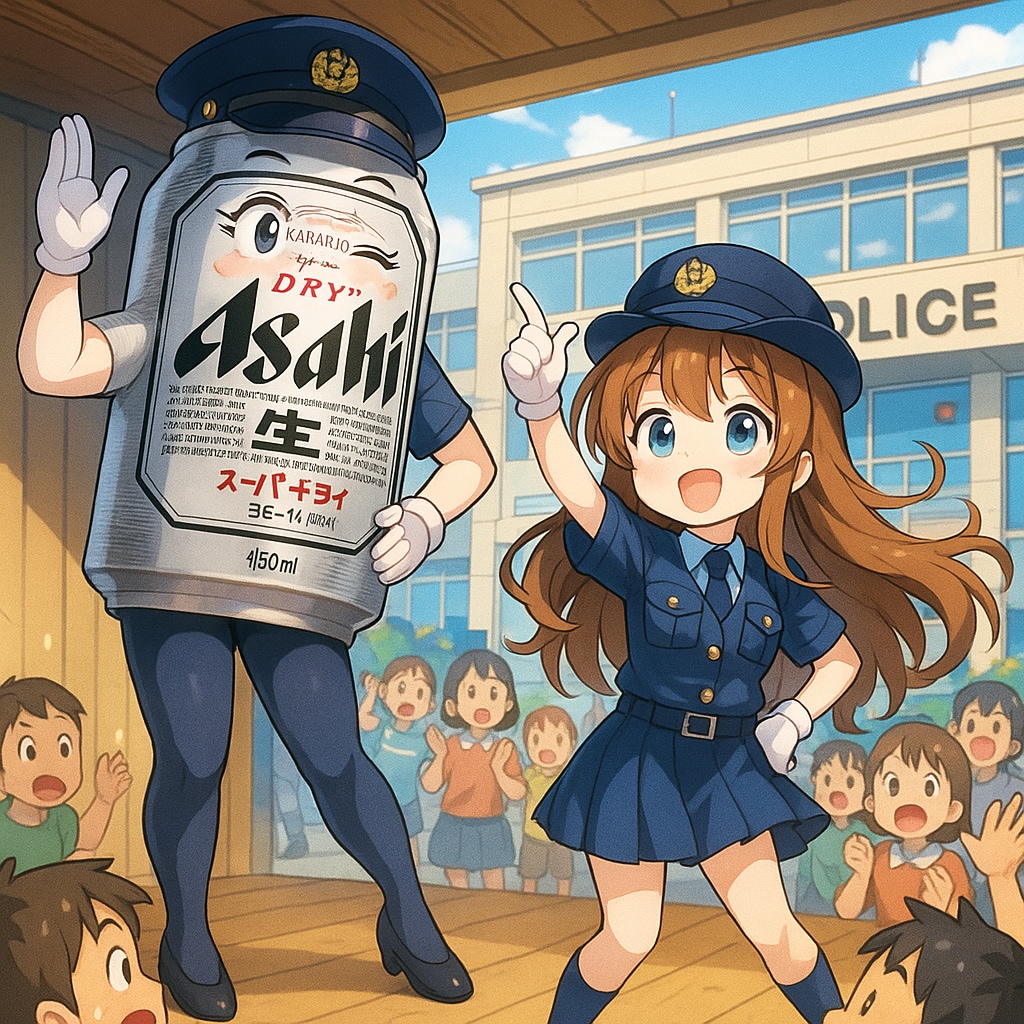 グラマラス婦警さんと小さな女の子の婦警さん