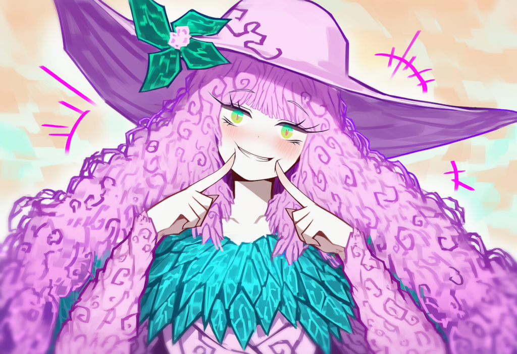 ロボトミー　アルリウネ　自分の頬をつく