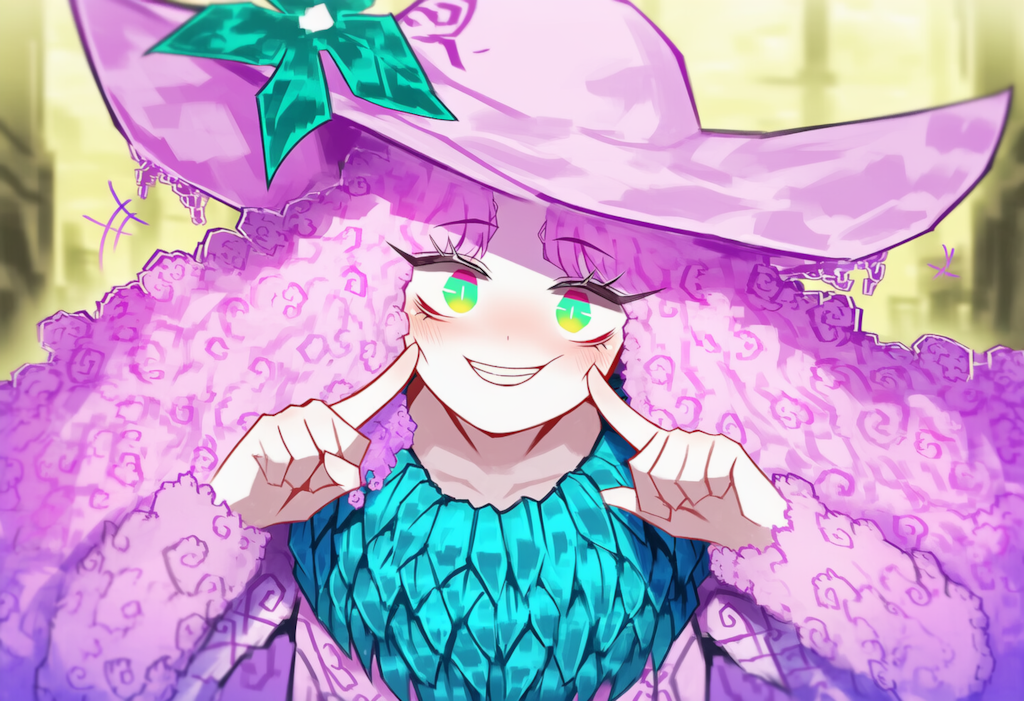 ロボトミー　アルリウネ　自分の頬をつく