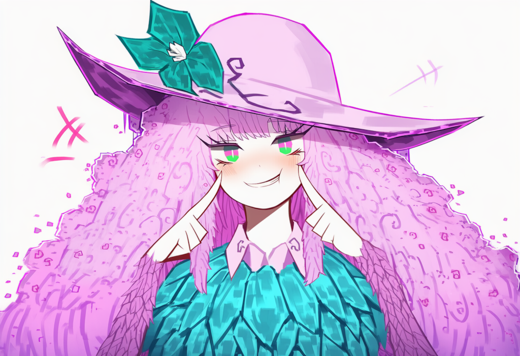 ロボトミー　アルリウネ　自分の頬をつく