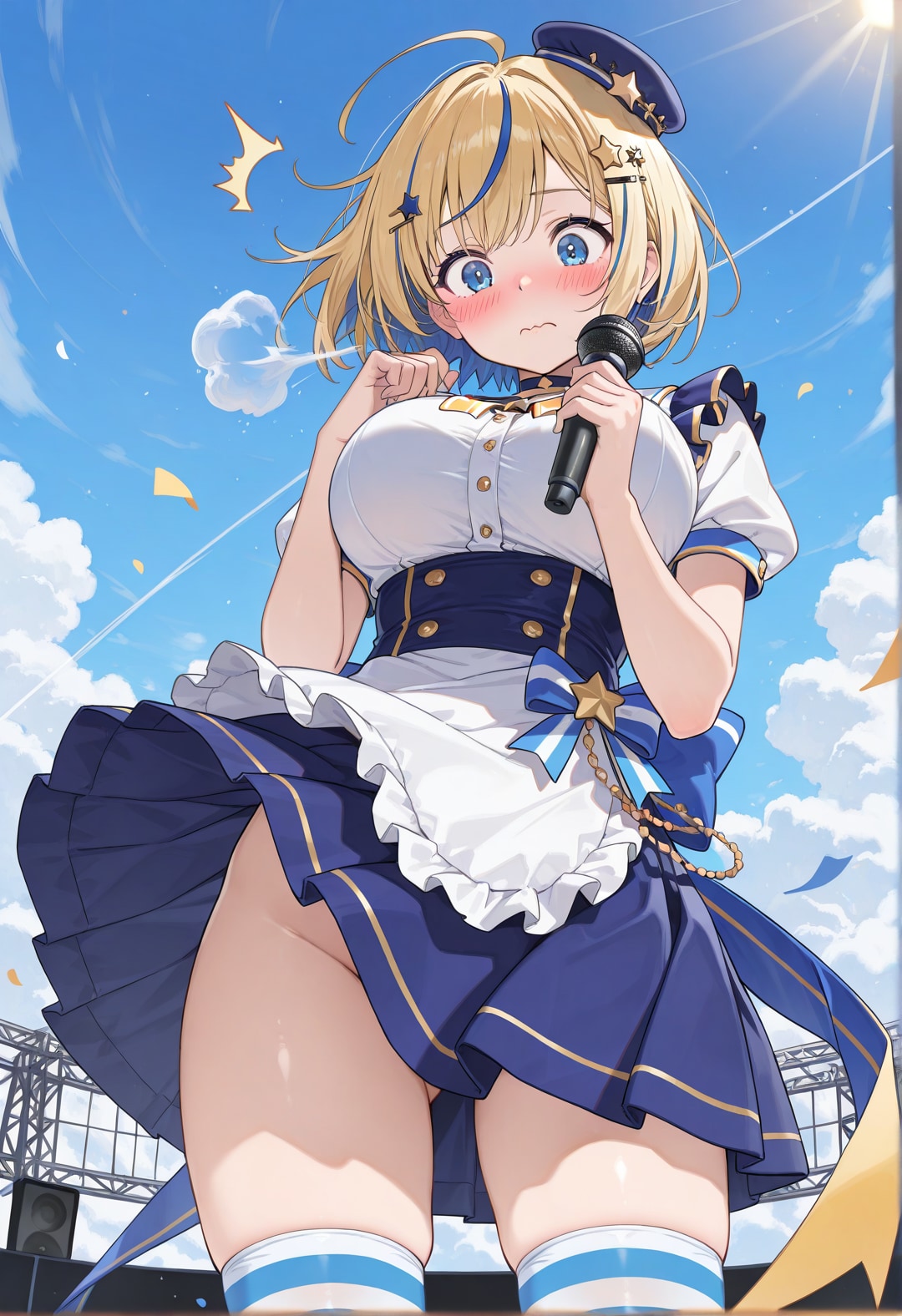 バレたら終わりの履いてないアイドル