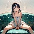 開脚座り 2枚目