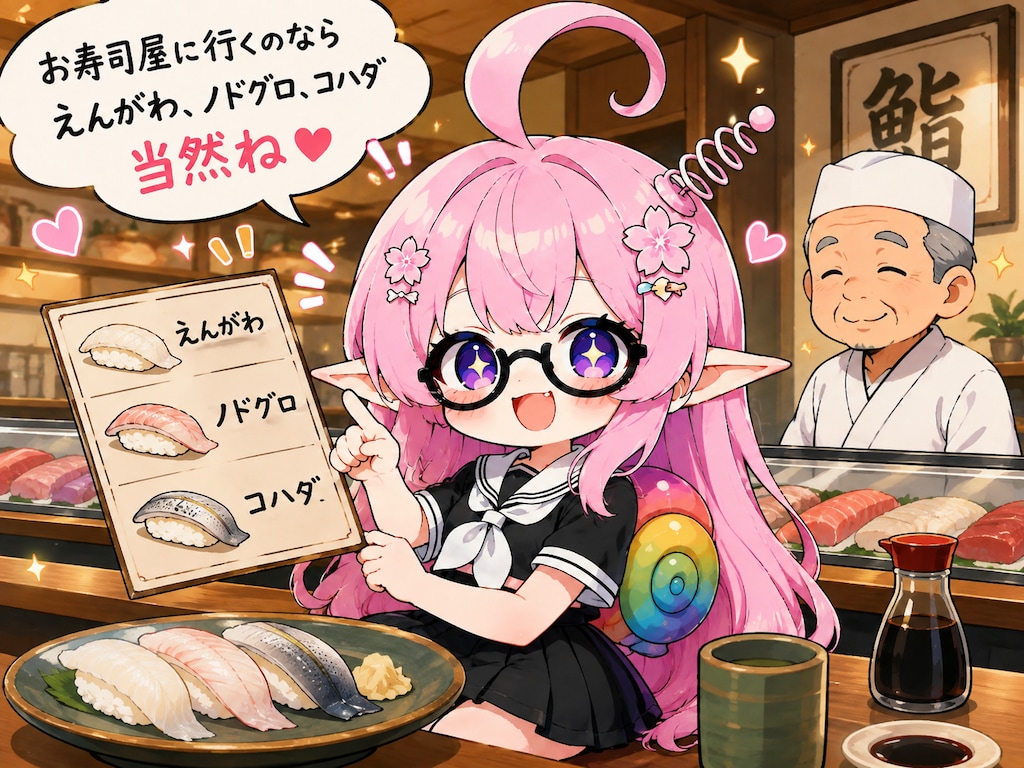 お寿司屋に行くのなら えんがわ、ノドグロ、コハダ 当然ね