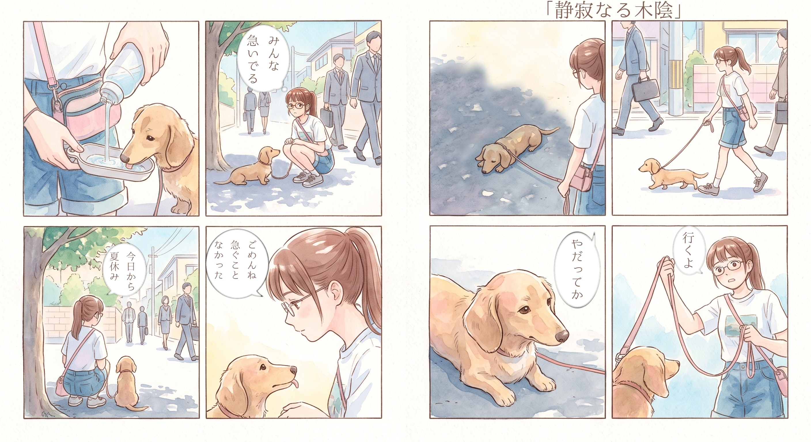 #037 静寂なる木陰　★AI併用作品★