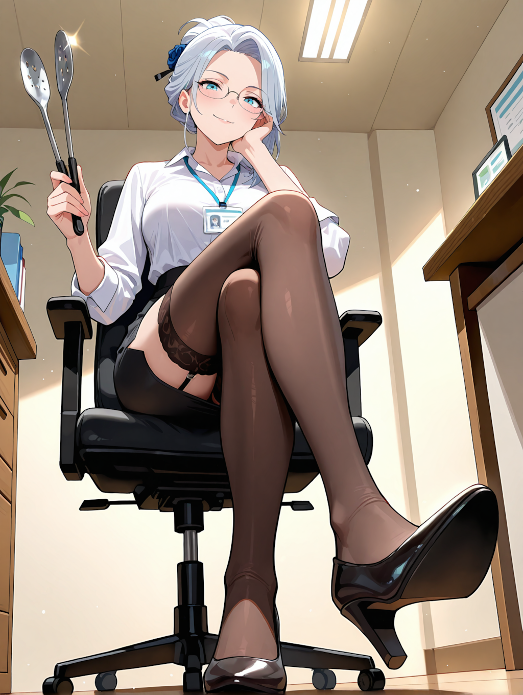 トングを持たせただけ