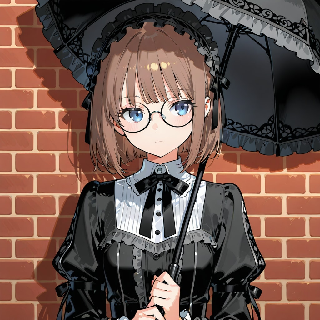 日傘を持つ少女