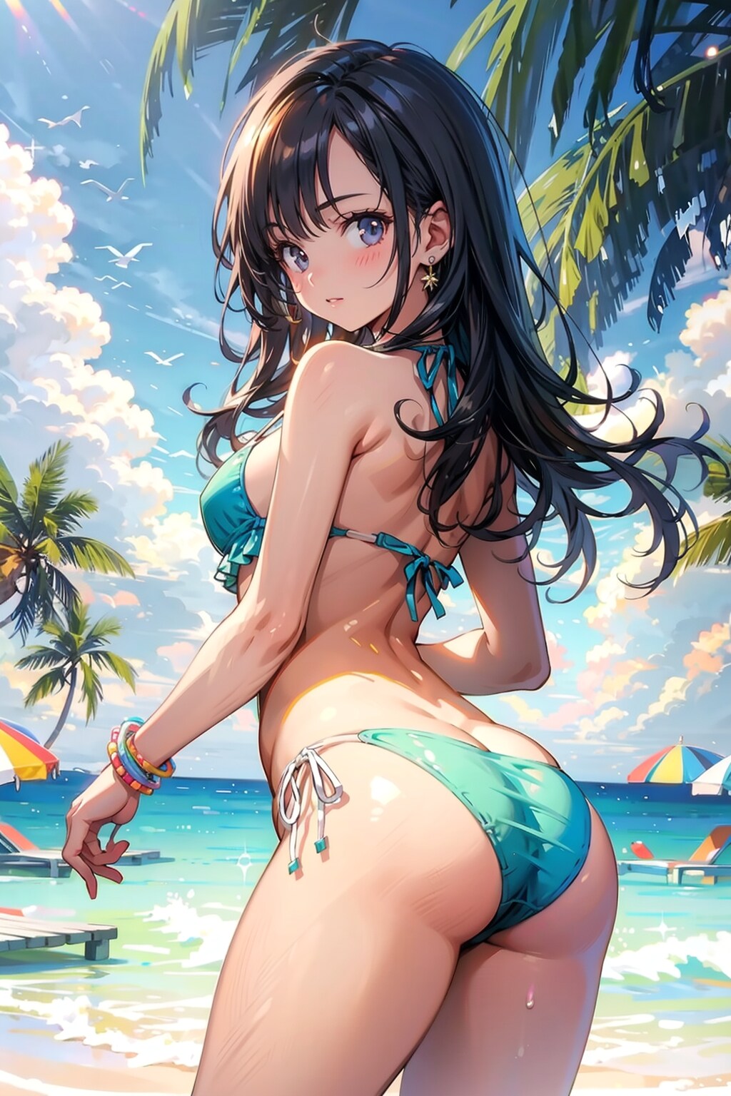 お尻の大きな女の子