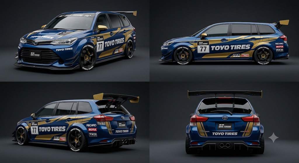 トーヨータイヤグランツーリスモ　カローラフィールダー