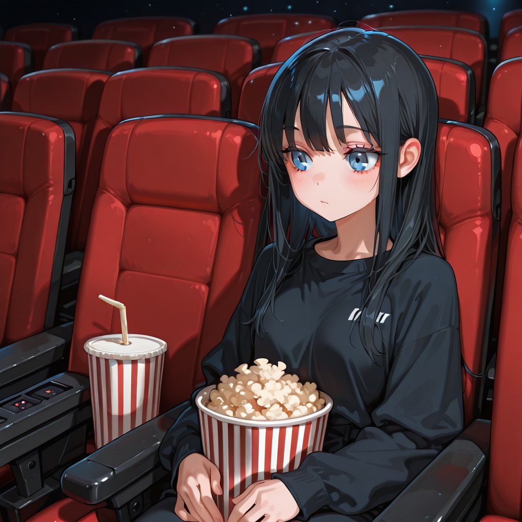 映画を観る準備ヨシ | の人気AIイラスト・グラビア