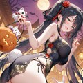 チャイナドレスでハロウィン 4枚目