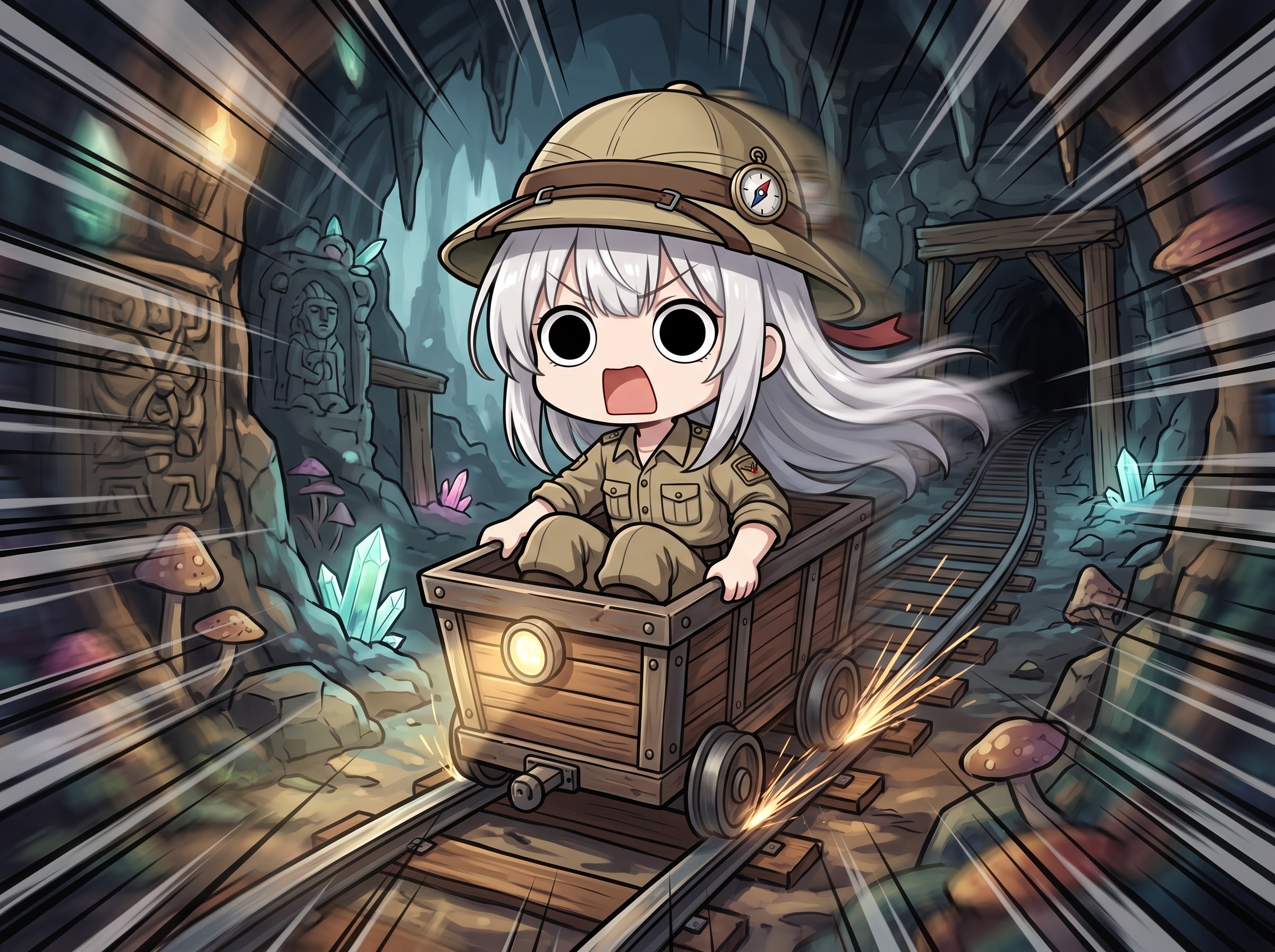 地底探索えらいこっちゃ嬢 | の人気AIイラスト・グラビア