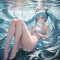 初音ミク⭐️ Water Play 4枚目