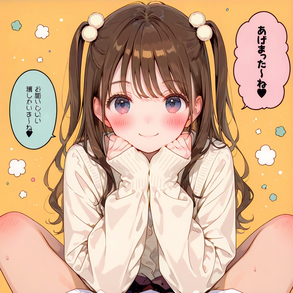 頬杖ガール