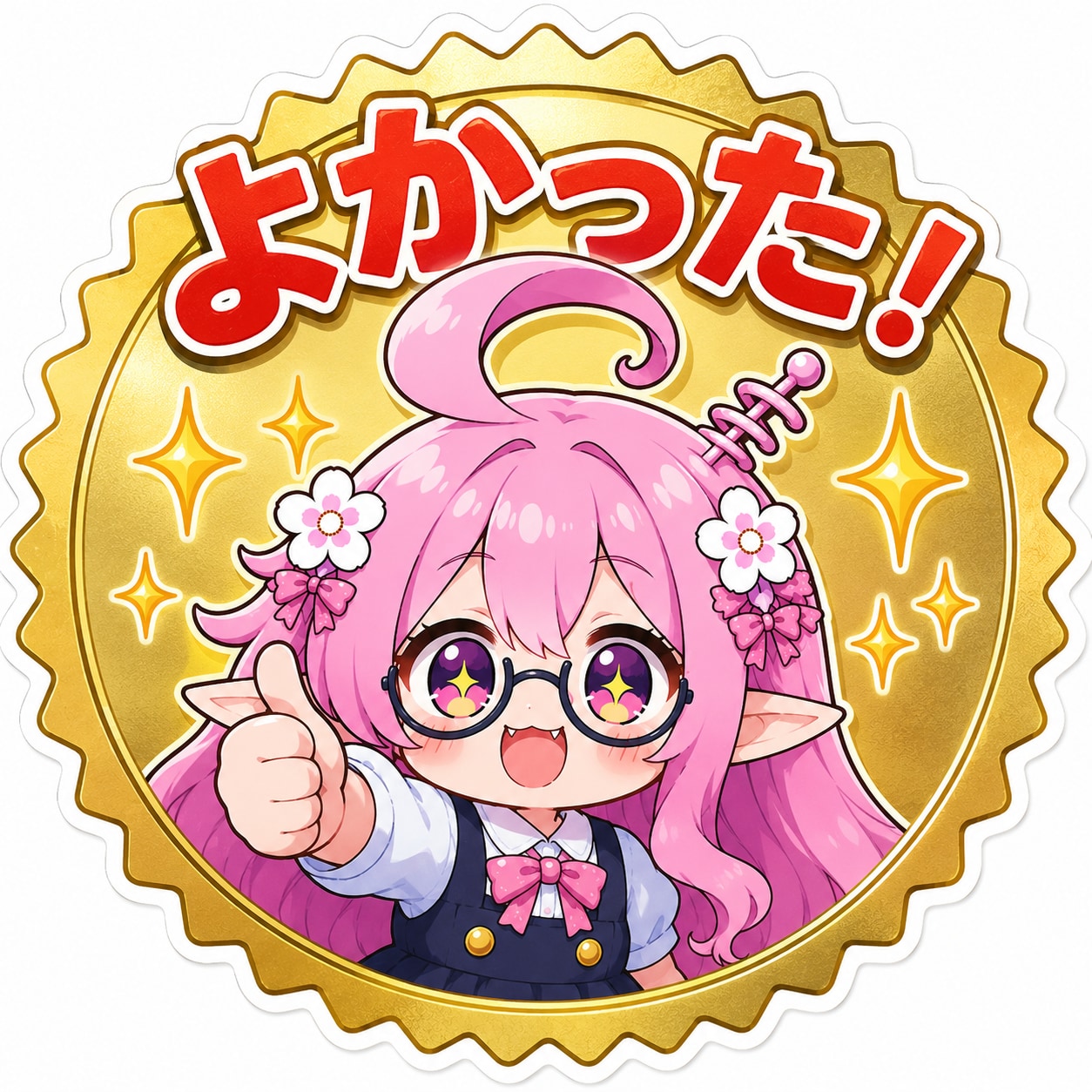 よかったシール（よかった時にどうぞ） | の人気AIイラスト・グラビア