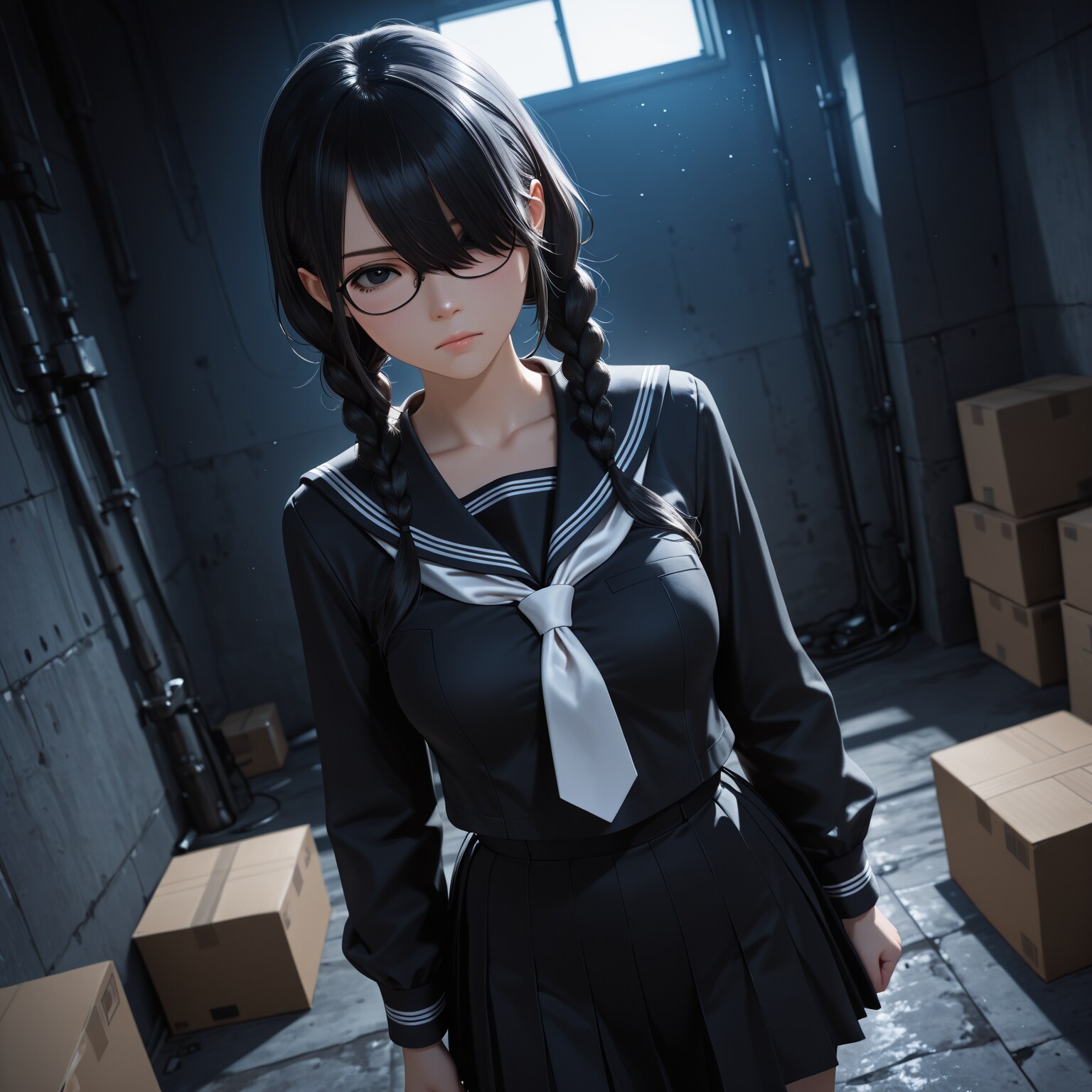 地味な女の子捕まえた