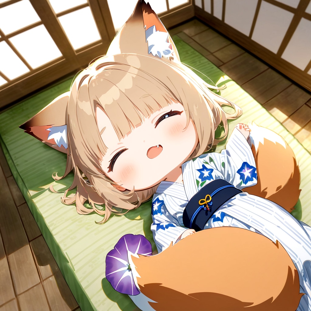 お昼寝中 | の人気AIイラスト・グラビア