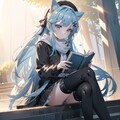外で読書を・・・ 12枚目