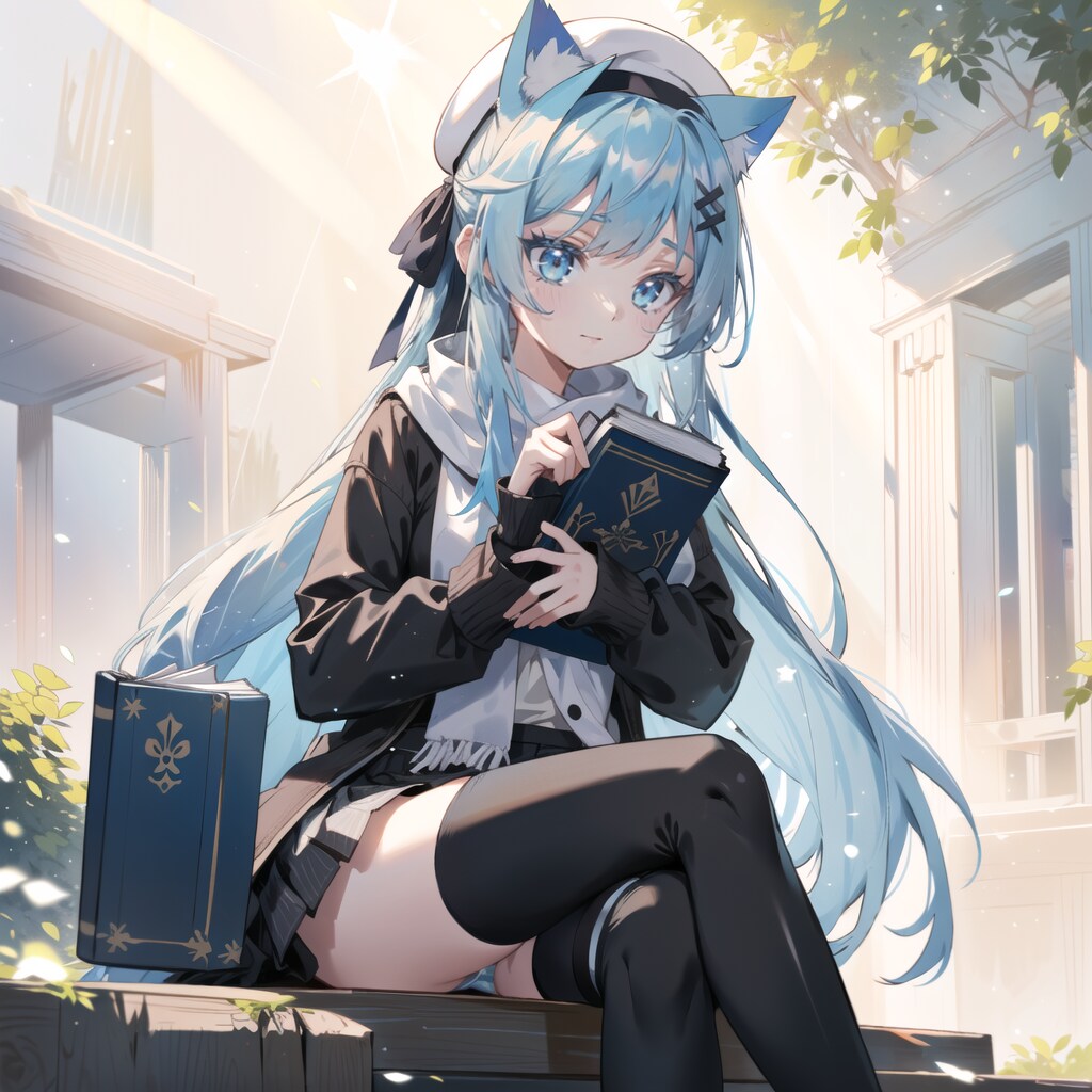 外で読書を・・・