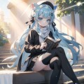 外で読書を・・・ 5枚目