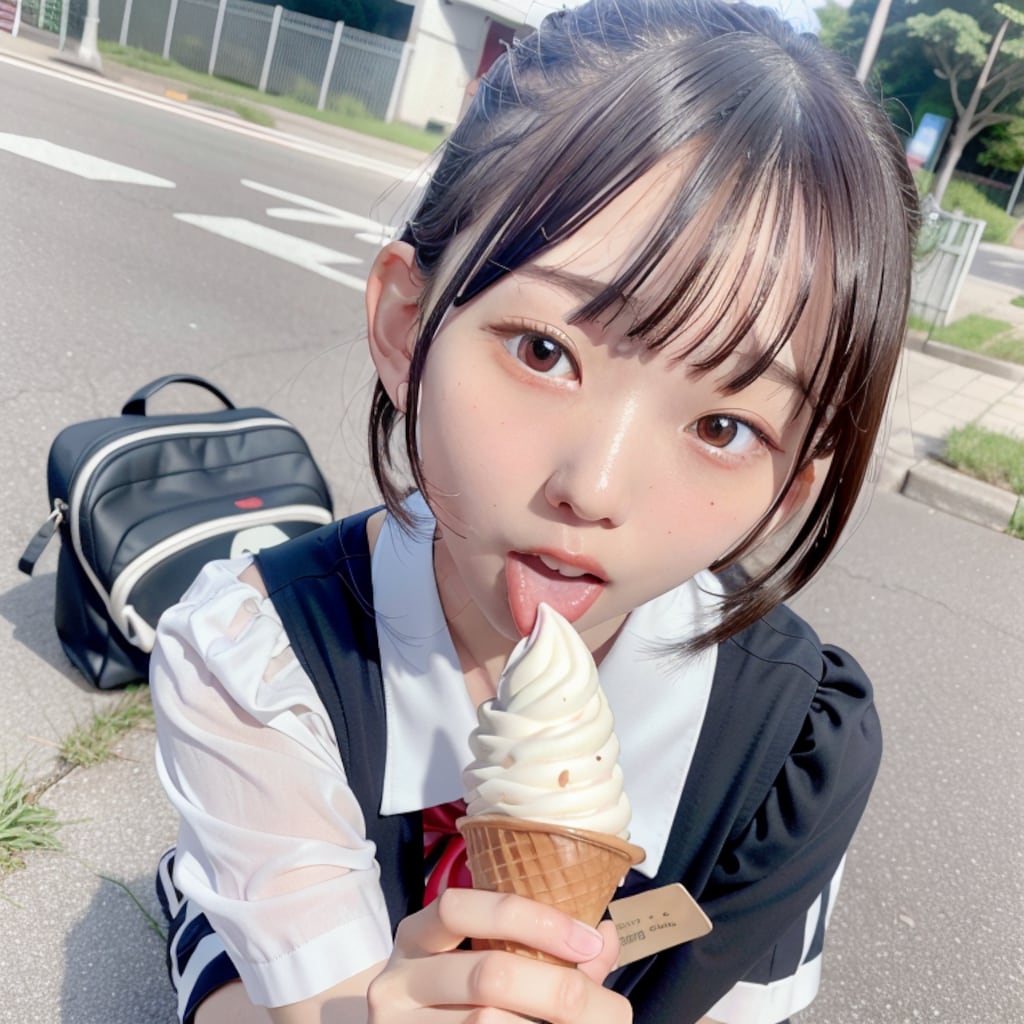 「なめてるだけだよ？♡」