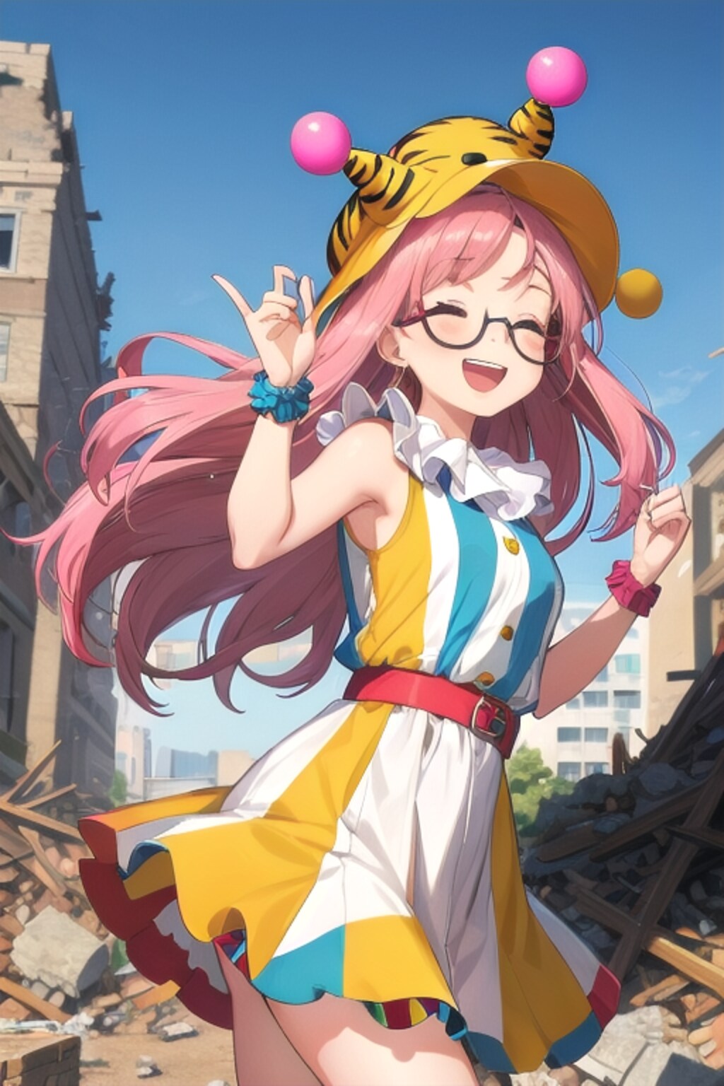 虎縞メガネちゃん